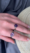 Load image into Gallery viewer, Purple Fluorite and Copper Ring
