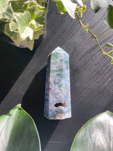 Load image into Gallery viewer, Moss Agate Large Druzy Tower
