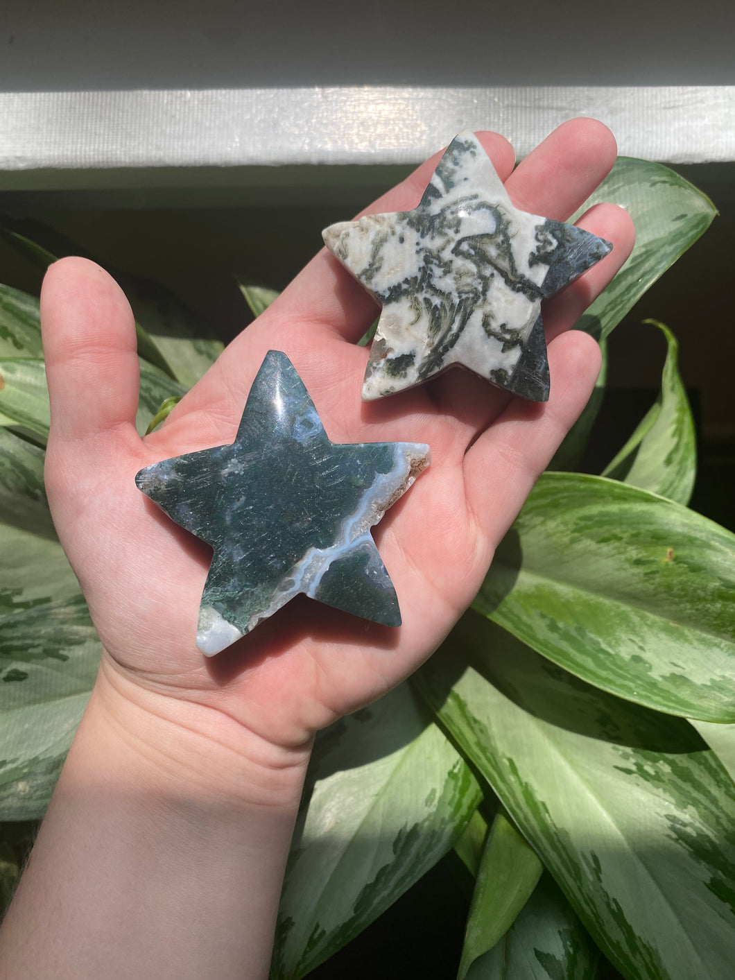 Moss Agate Star