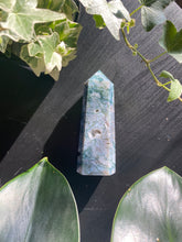 Load image into Gallery viewer, Moss Agate Large Druzy Tower
