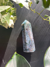 Load image into Gallery viewer, Moss Agate Large Druzy Tower
