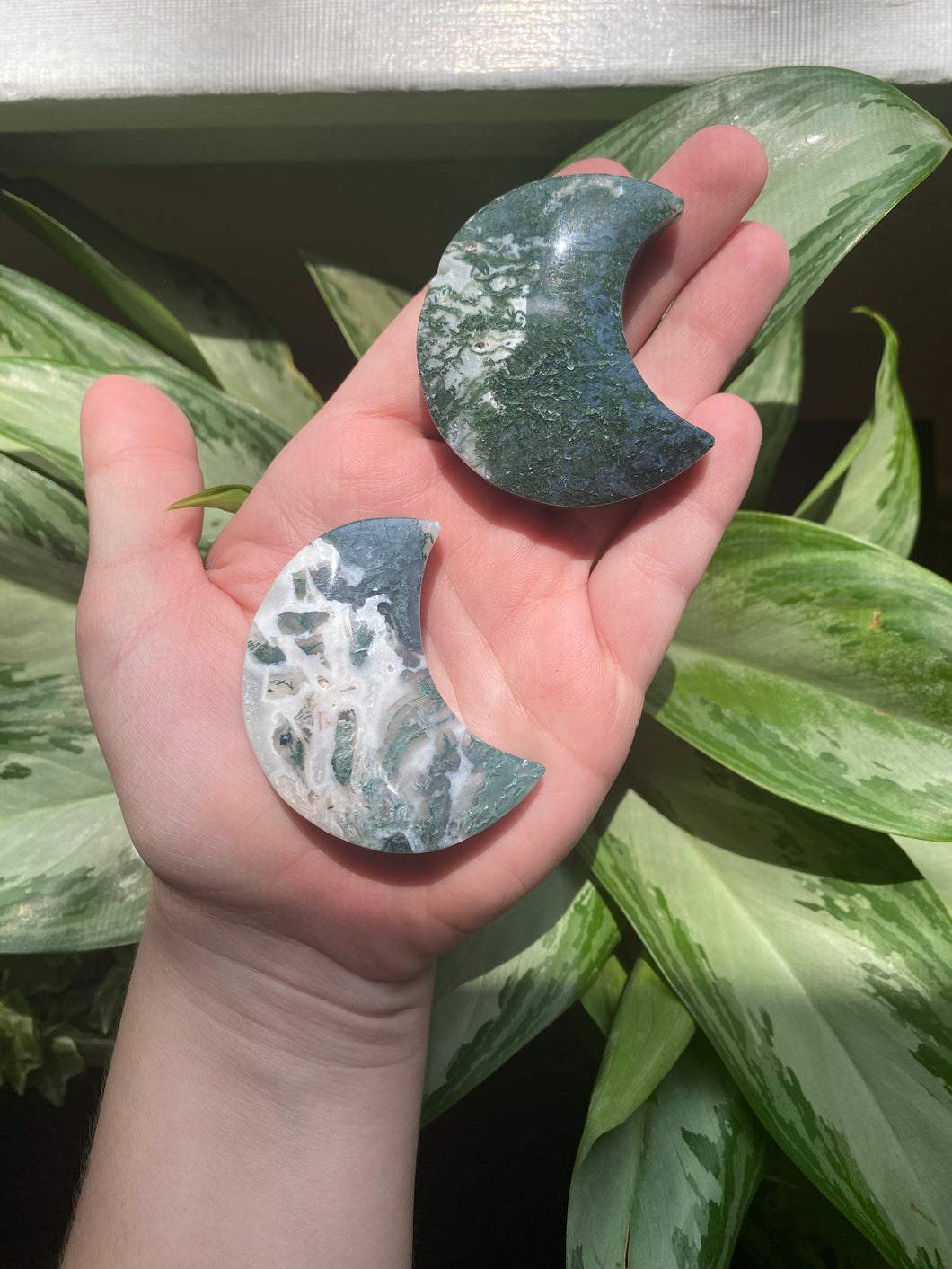 Moss Agate Moon