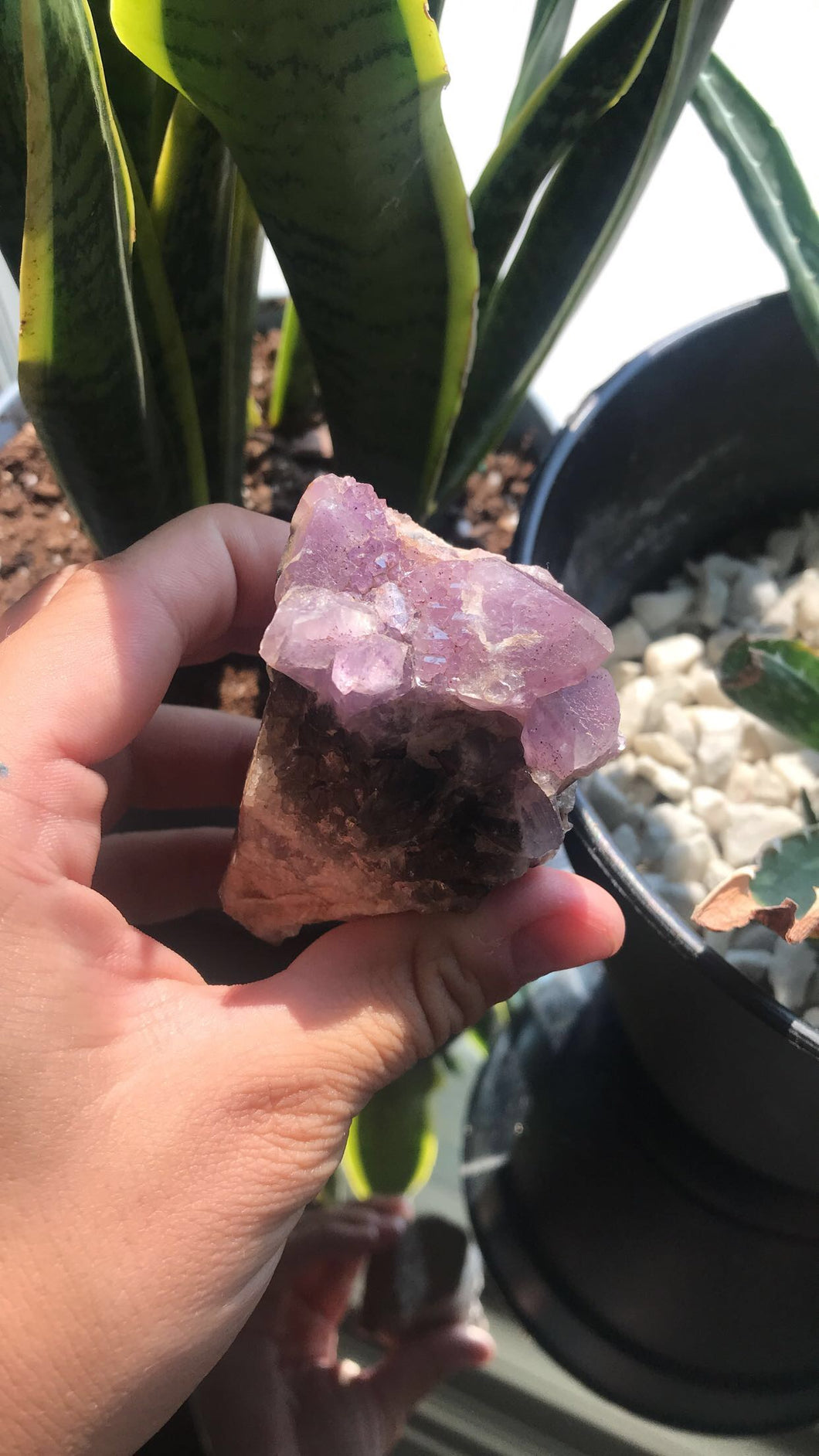 RARE Amethyst, Smoky Quartz, and Clear Quartz Chuck