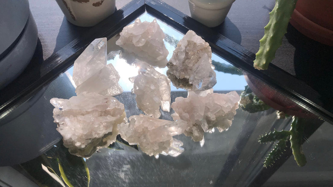 Medium Clear Crystal Clusters