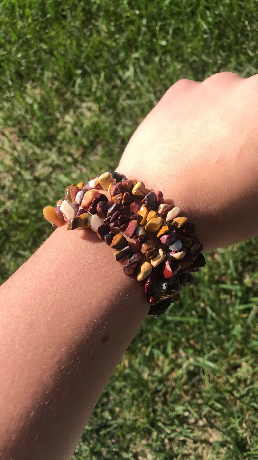 Mookaite Jasper Chip Bracelet