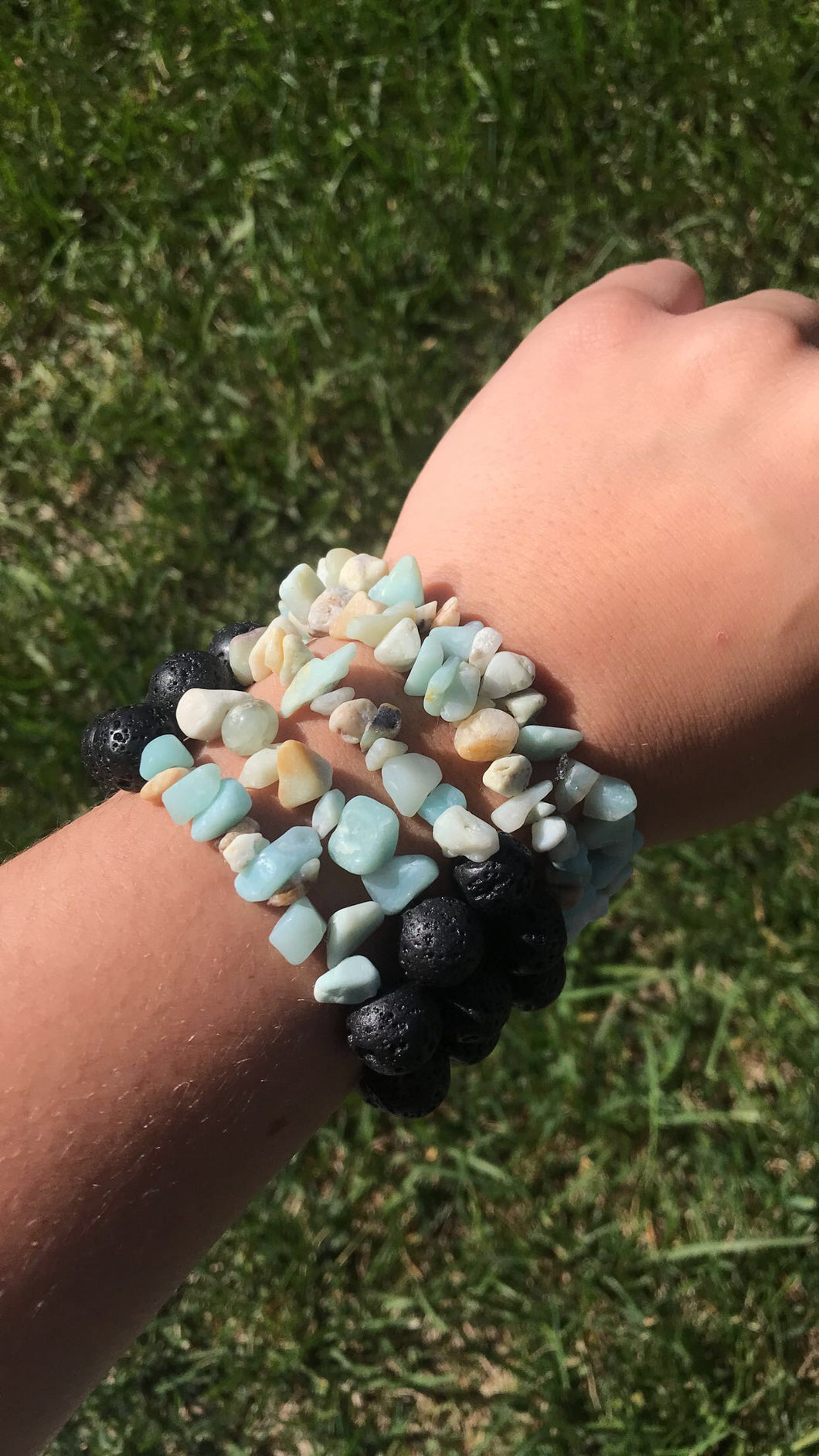 Amazonite Chip Bracelet