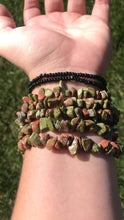 Load image into Gallery viewer, Unakite Chip Bracelet
