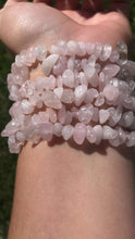 Load image into Gallery viewer, Rose Quartz Chip Bracelet
