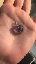 Load image into Gallery viewer, Mini Amethyst heart pendant
