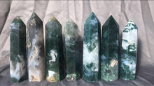 Load image into Gallery viewer, Moss Agate Towers
