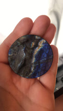 Load image into Gallery viewer, Carved Labradorite Sun and Moonfaces
