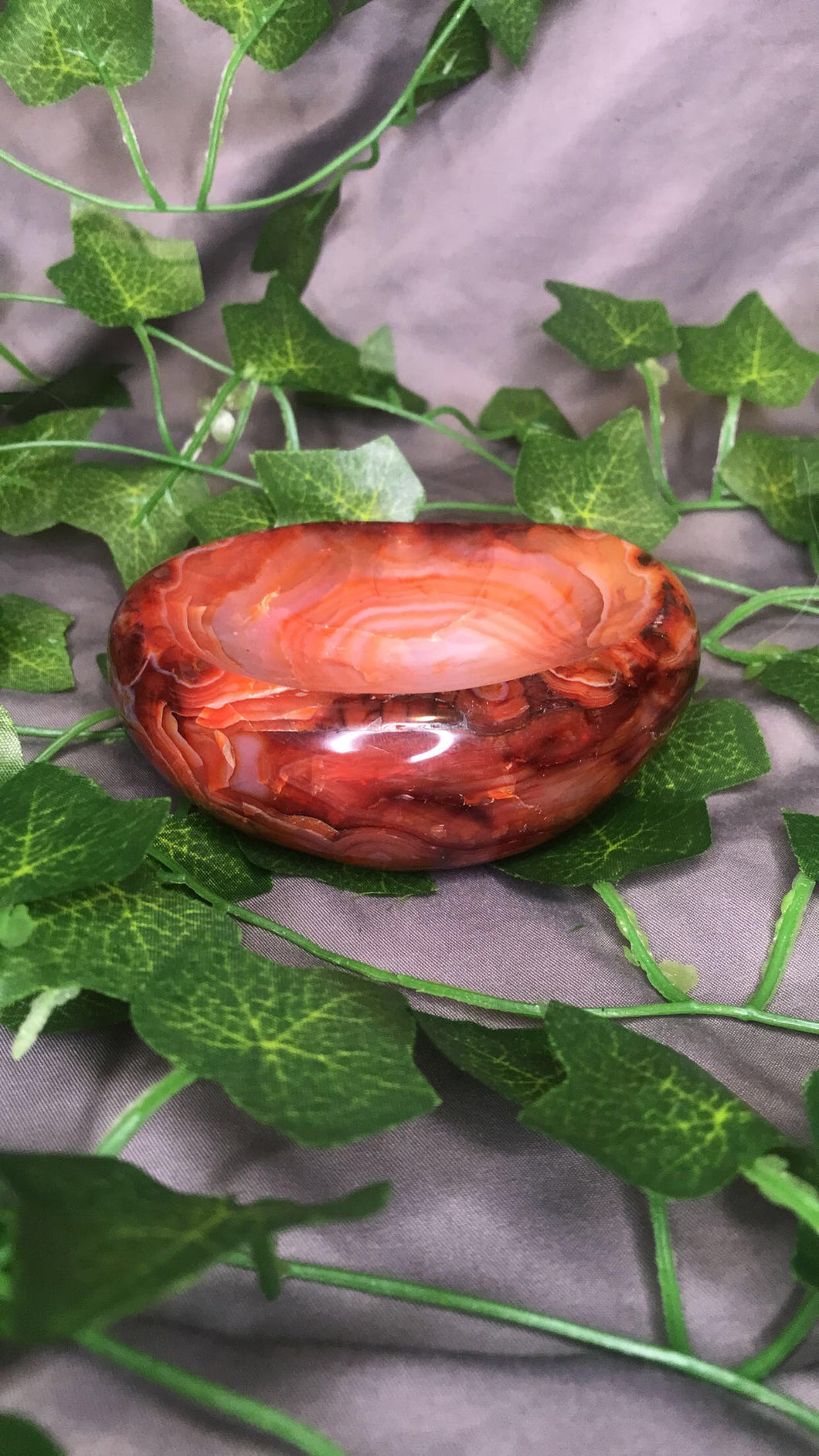 Red Agate/ Carnelian Bowl