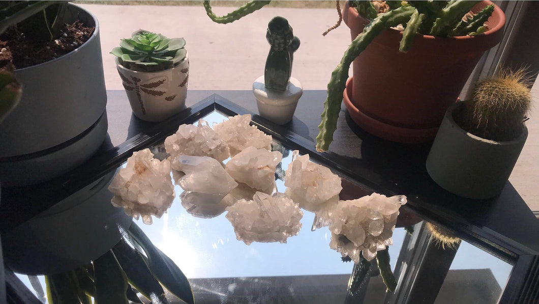 Large Clear Quartz Clusters